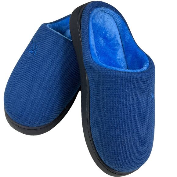 Hicooer Cozy House Shoes Slippers 36-37 CH 4-24-5 Blue Slip On Soft Fuzzy Furry - Picture 1 of 11